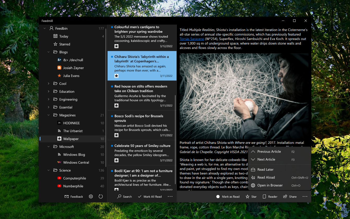 Feedmill for Windows